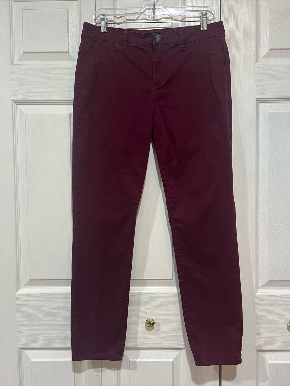 💙 Calvin Klein Jeans Burgundy Legging Cotton Pants - 12 / 31 (01369)